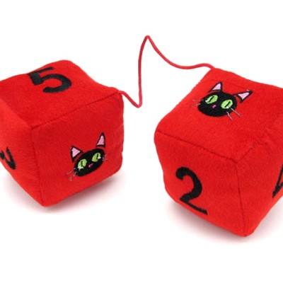 Trigun Kuroneko Plush Dice Danglers