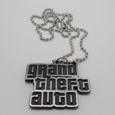 GTA Grand Theft Auto Metal Pendant Necklace Gamer Style
