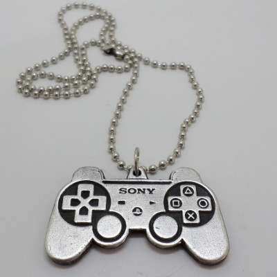 Playstation Gamepad Metal Pendant Necklace Gamer Style