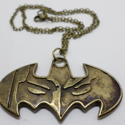 Batman Metal Pendant Necklace Comics Style