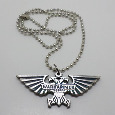 Warhammer 40k Metal Pendant Necklace Gamer Style